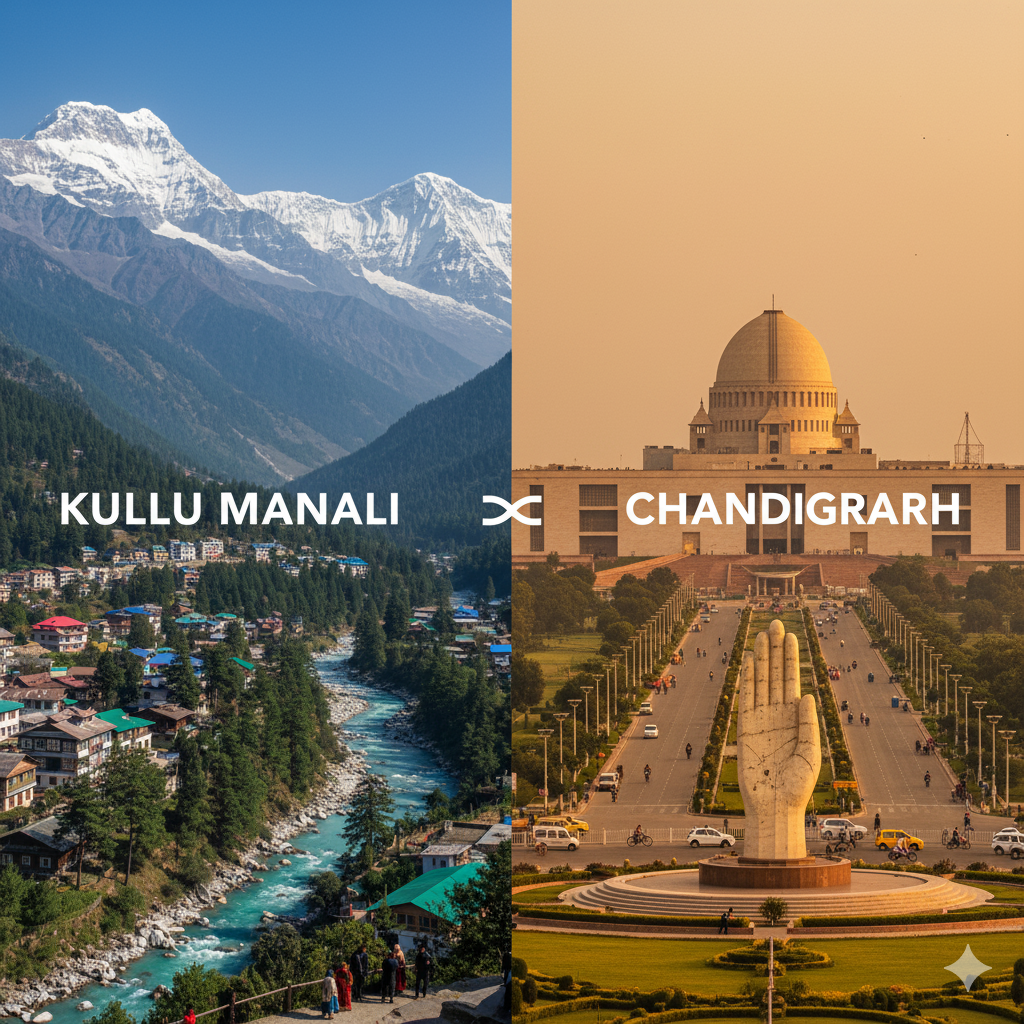 Shimla Kullu Manali Chandigarh
